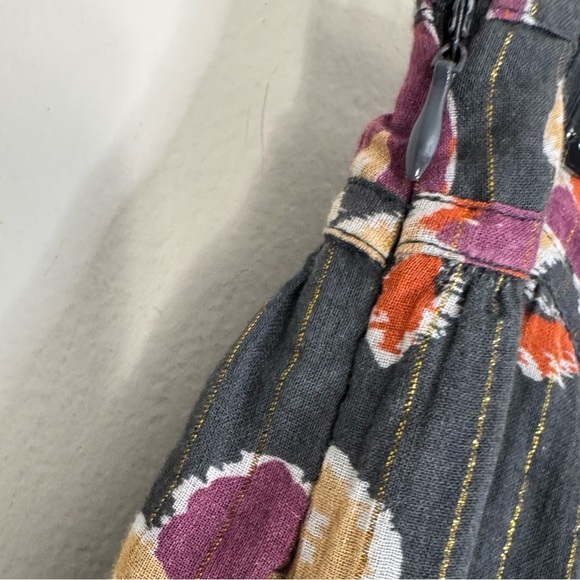 LOVE THE LABEL Ruffled Midi Skirt Size XS In Black Multi Tiered Nomadic Boho - Picture 7 of 9